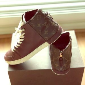 Louis Vuitton high-top monogram sneaker